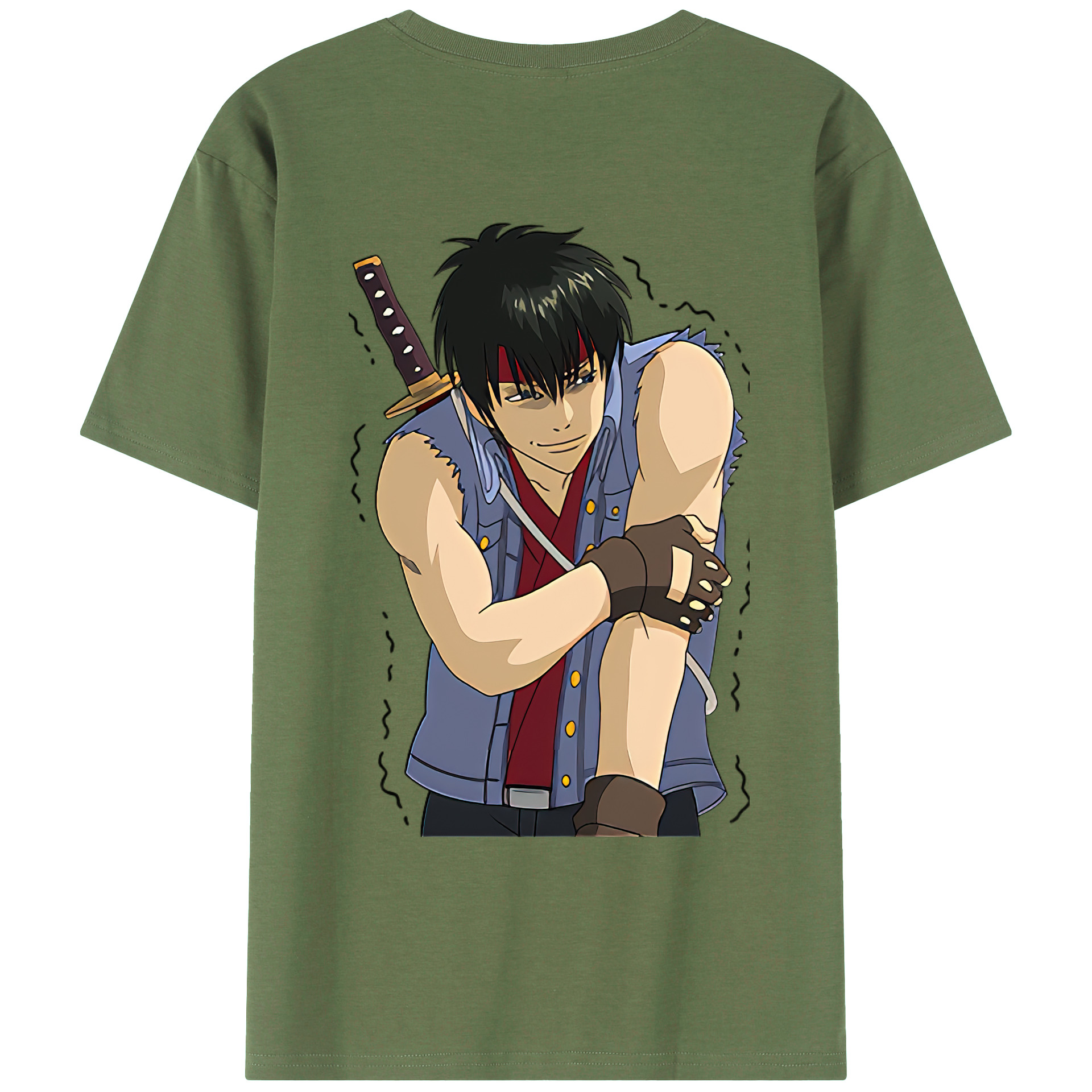 （画像用） ぎんたま 坂田銀時（さかたぎんとき） 神楽 志村新八（しむら しんぱち） GINTAMA Sakata Gintoki Kagura Shimura Shinpachi 綿100％ メンズ半袖Tシャツ（バックプリント） 通気性